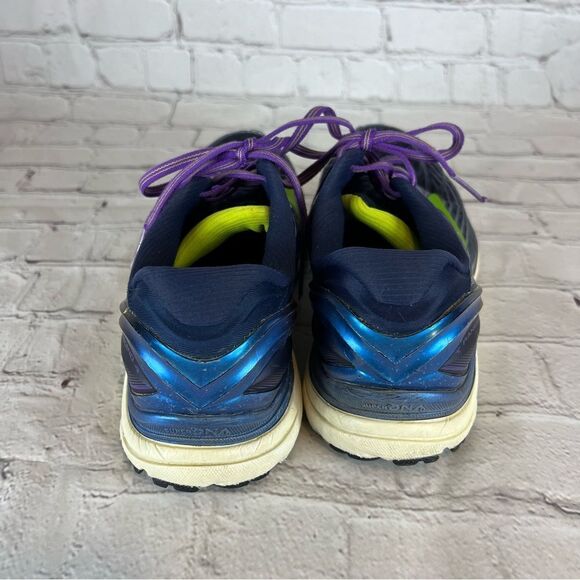 Brooks Transcend 4 Women’s Size 9.5 Peacoat/Iridesium/Lime Punch Running Shoes - Picture 4 of 11